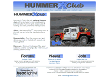 Tablet Screenshot of hummerxclub.com